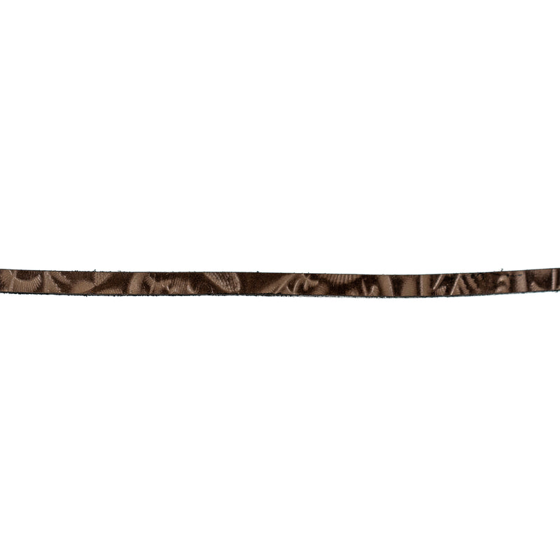Leather embossed, Dyed  1/4" Band Strips