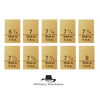 Gold Size Labels