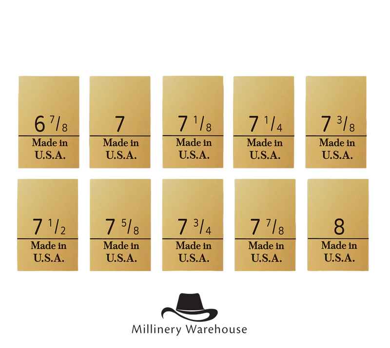 Gold Size Labels