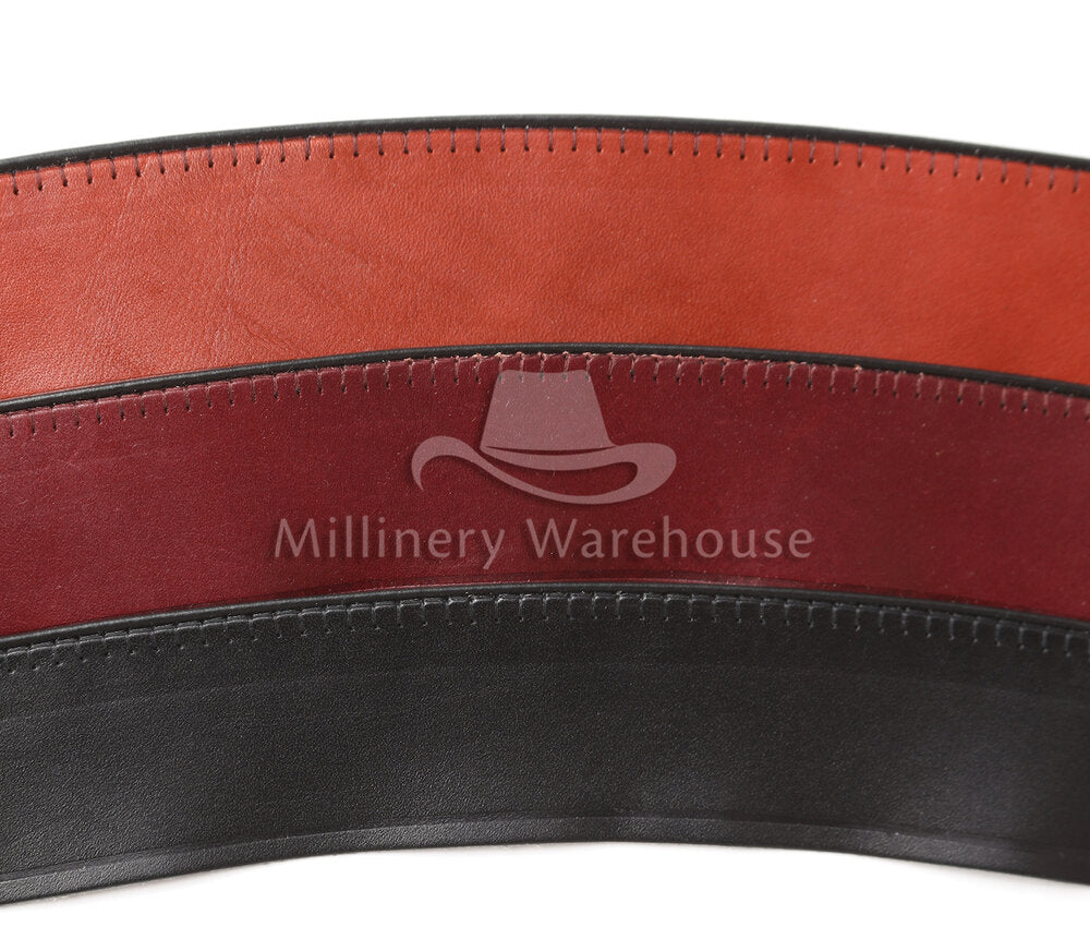 Leather Sweatband Standard Reeded 5cm 63cm - Millinery Hub
